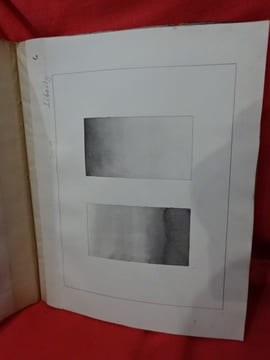 Cahier regroupant un ensemble de dessins techniques scolaires montés sur onglet. . [VARIA] - LIBERTY (François)