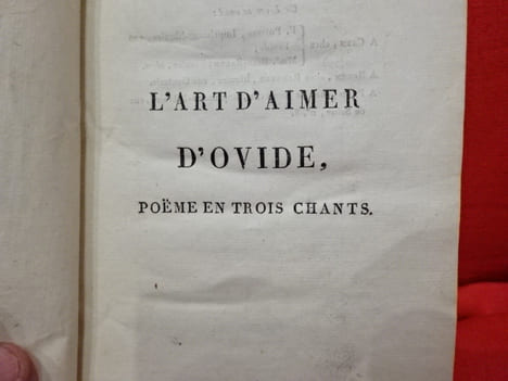L'art d'aimer d'Ovide, poème en trois chants. . [LIVRES ANCIENS] - OVIDE