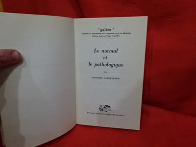 Le normal et le pathologique.