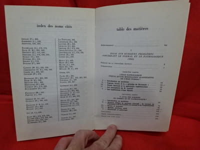 Le normal et le pathologique.