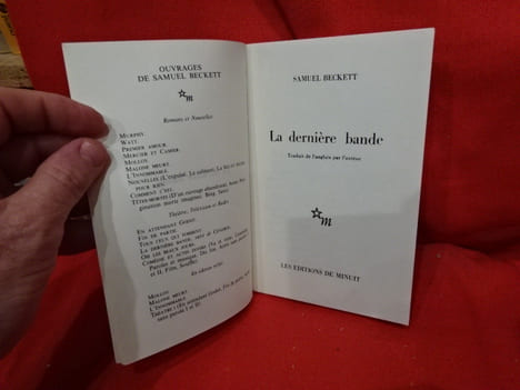 La dernière bande, suivi de Cendres. . [LITTERATURE] - BECKETT (Samuel)