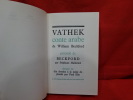 Vathek, conte arabe, précédé de Beckford par Stéphane Mallarmé. . [LITTERATURE] - BECKFORD (William)