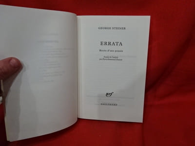 Errata, récit d'une pensée.