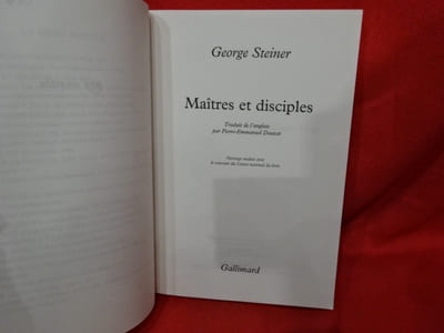 Maîtres et disciples.
