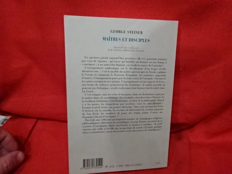 Maîtres et disciples. . [LITTERATURE] - STEINER (George)