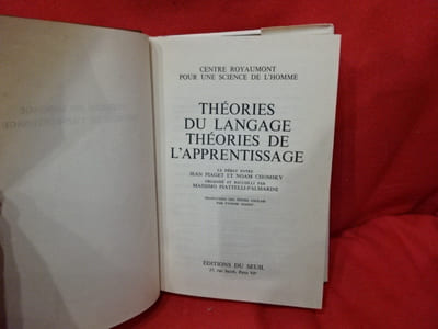 Théories du langage, théories de l'apprentissage.