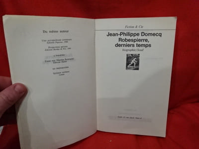 Robespierre, derniers temps, biographie.