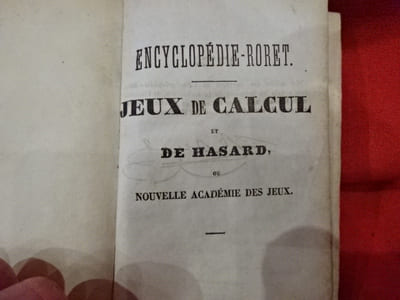 Nouveau Manuel complet des Jeux de Calcul et de Hasard, ou Nouvelle Académie des Jeux. 