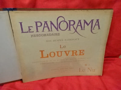 Le Panorama, hebdomadaire.-Nos Musées nationaux.-le Louvre: N° 1: le Nu, N° 2, N° 3.-au Musée du Luxembourg: N° 4: le Nu, N° 5. 