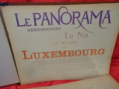 Le Panorama, hebdomadaire.-Nos Musées nationaux.-le Louvre: N° 1: le Nu, N° 2, N° 3.-au Musée du Luxembourg: N° 4: le Nu, N° 5. 