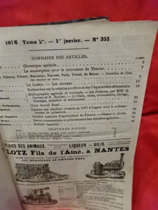 Journal de l'Agriculture, de la ferme et des maisons de campagne, de l'horticulture, de l'économie rurale et des intérêts de la propriété.-1876. Tome Ier.-1er janvier.-N° 351 au Tome IV.-30 décembre.-N° 403. 