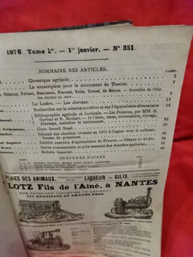 Journal de l'Agriculture, de la ferme et des maisons de campagne, de l'horticulture, de l'économie rurale et des intérêts de la propriété.-1876. Tome ...