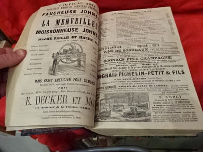 Journal de l'Agriculture, de la ferme et des maisons de campagne, de l'horticulture, de l'économie rurale et des intérêts de la propriété.-1876. Tome Ier.-1er janvier.-N° 351 au Tome IV.-30 décembre.-N° 403. 