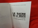 Le Sacre de la Droite en Lorraine. Les élections législatives de 1993. . [LORRAIN] - COLLECTIF (Sous la direction d'Étienne CRIQUI et Dominique ...