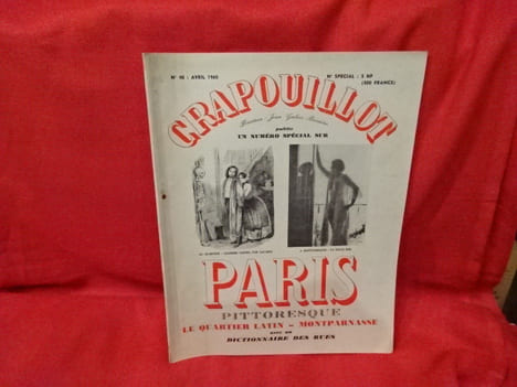 Crapouillot-N° 048-Paris pittoresque, le Quartier latin-Montparnasse, numéro spécial-Tome 1. avril 1960. . [CARICATURE] - COLLECTIF (Directeur Jean ...