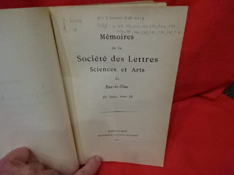 Mémoires de la Société des lettres, sciences et arts de Bar-le-Duc. 4e série, tome IX. . [LORRAIN] - COLLECTIF