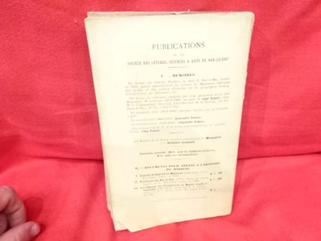 Mémoires de la Société des lettres, sciences et arts de Bar-le-Duc. 4e série, tome IX. . [LORRAIN] - COLLECTIF