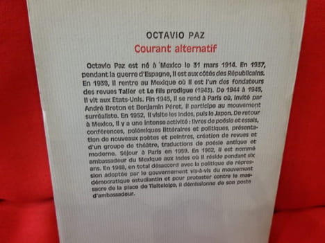 Courant alternatif. . [LITTERATURE] - PAZ (Octavio)