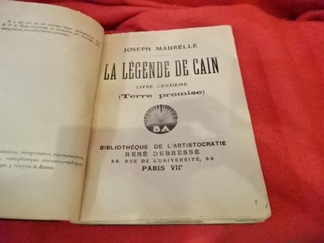 N° 010. – La Légende de Cain. – Livre premier (Clamavi ad te, Domine!). – N° 085. – La Légende de Cain. – Livre deuxième (Terre promise). – N° ...