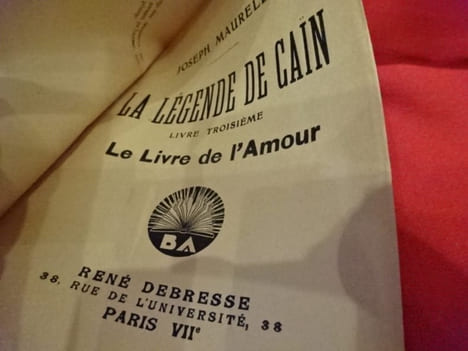 N° 010. – La Légende de Cain. – Livre premier (Clamavi ad te, Domine!). – N° 085. – La Légende de Cain. – Livre deuxième (Terre promise). – N° ...