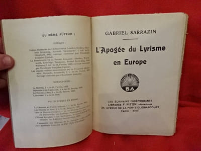 N° 031. – L’Apogée du Lyrisme en Europe. 