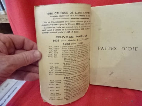 N° 119-120. – Pattes d’Oie (des femmes, de l’amour et de quelques autres objets). . [PHILOSOPHIE SCIENCES HUMAINES] - RIOLLET (Marius)