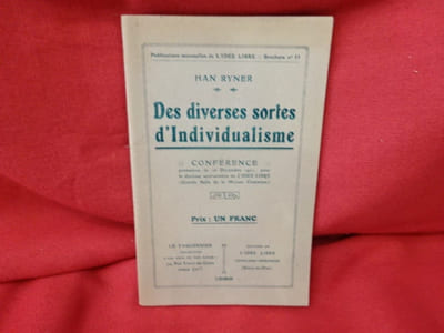 Des diverses sortes d’Individualisme.