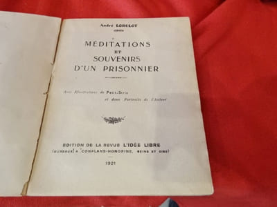Méditations et Souvenirs d’un prisonnier.