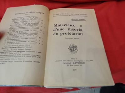 Matériaux d’une théorie du prolétariat.