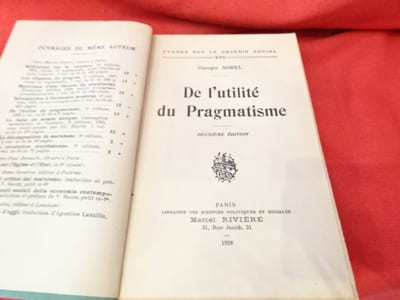 De l’utilité du Pragmatisme.