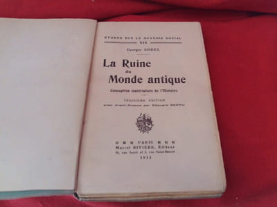 La Ruine du Monde antique, conception matérialiste de l’Histoire.