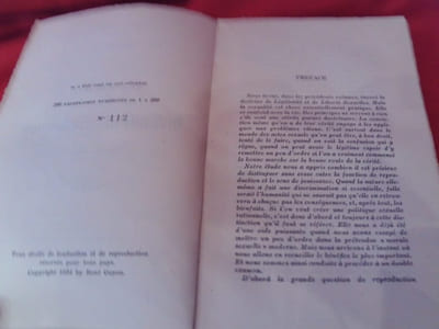 Études d’Éthique sexuelle. – III.: Révision des Institutions classiques (Mariage. Famille).