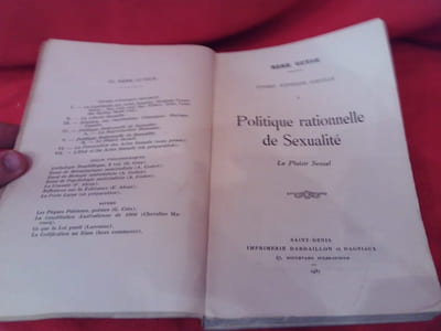 Études d’Éthique sexuelle. – V.: Politique rationnelle de Sexualité, le plaisir sexuel.