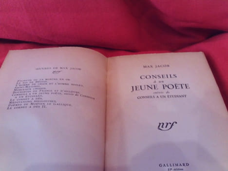 Conseils à un Jeune Poète, suivis de Conseils à un Étudiant. . [LITTERATURE] - JACOB (Max)
