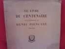 Le livre du centenaire de la naissance de Henri Poincaré (1854-1954). . [LORRAIN] - COLLECTIF