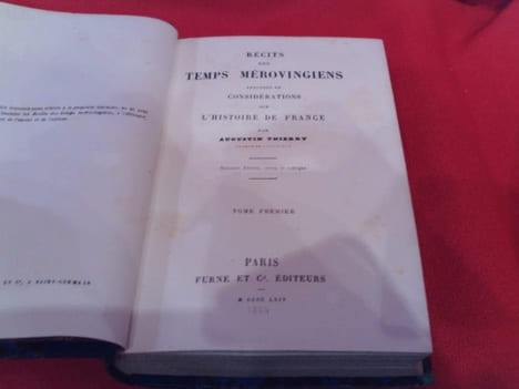 Récits des Temps mérovingiens, précédés de Considérations sur l'Histoire de France. . [HISTOIRE] - THIERRY (Augustin)