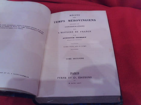 Récits des Temps mérovingiens, précédés de Considérations sur l'Histoire de France. . [HISTOIRE] - THIERRY (Augustin)