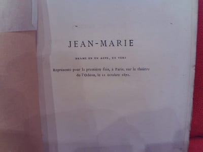 Jean-Marie, drame en un acte, en vers.