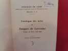 Catalogue des Actes de Jacques de Lorraine, évêque de Metz (1239-1260). . [LORRAIN] - ARVEILER-FERRY (Monique)