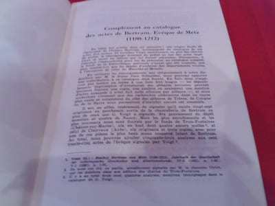 Complément au catalogue des actes de Bertram, évêque de Metz (1180-1212). 