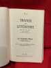 Travaux de Litt&eacute;rature.-Volume XVI-2003-. Les Grandes Peurs:-1. Diable, fl&eacute;aux, etc. . [LITTERATURE] - COLLECTIF (Sous la direction scientifique de ...