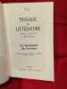 Travaux de Litt&eacute;rature.-Volume XXI-2008. La Spiritualit&eacute; des &Eacute;crivains. . [LITTERATURE] - COLLECTIF (Sous la direction scientifique d’Olivier MILLET)