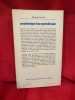Prop&eacute;deutique d’une psychoth&eacute;rapie. . [PHILOSOPHIE SCIENCES HUMAINES] - SCHNEIDER (Pierre-B.)