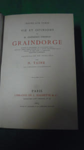  Vie et opinions de Fréderic-Thomas Graindorge.( Notes sur Paris ) Recueillies et publiées par son exécuteur testamentaire.
