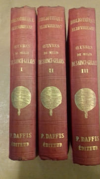 Œuvres completes, avec des commentaires inedits, édition revue et annotée par Prosper Blanchemain.
. SAINCT - GELAIS (Melin de)