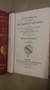 Œuvres completes, avec des commentaires inedits, édition revue et annotée par  Prosper Blanchemain.
