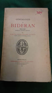 Généalogie de Bideran. Perigord, Agenais-Quercy-Poitou.