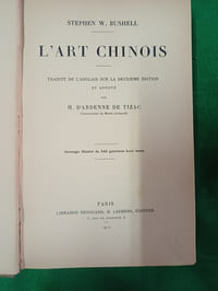 L’art Chinois, traduit et annoté par H. D’Ardenne de Tiezac.
