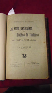 Les Etats particuliers du diocèse de Toulouse aux XVIIé et XVIIIé siècles.
. PUNTOUS (Th.)