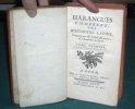 Harangues choisies des historiens latins. Tome 1.. SALLUSTE - TITE-LIVE - MILLOT abbé